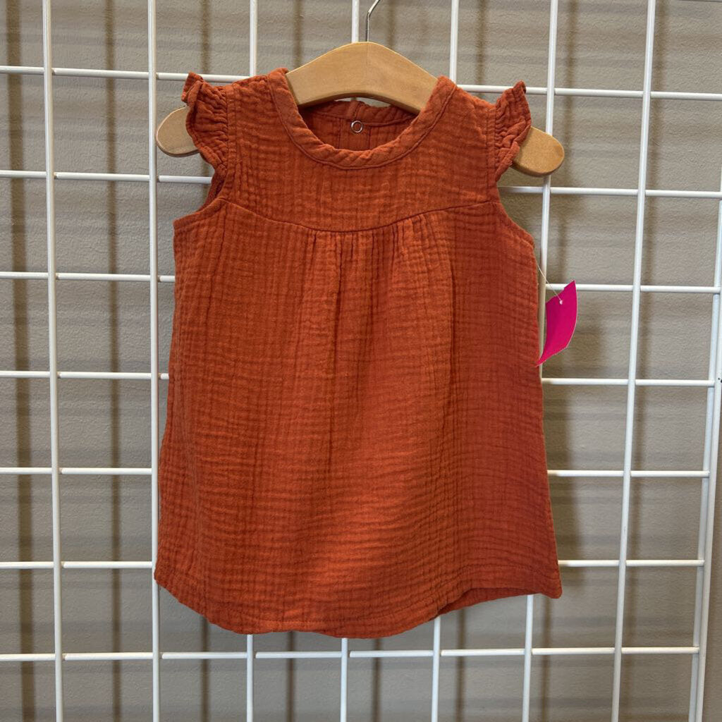 Apple Park Linen SS Dress - 12/18m