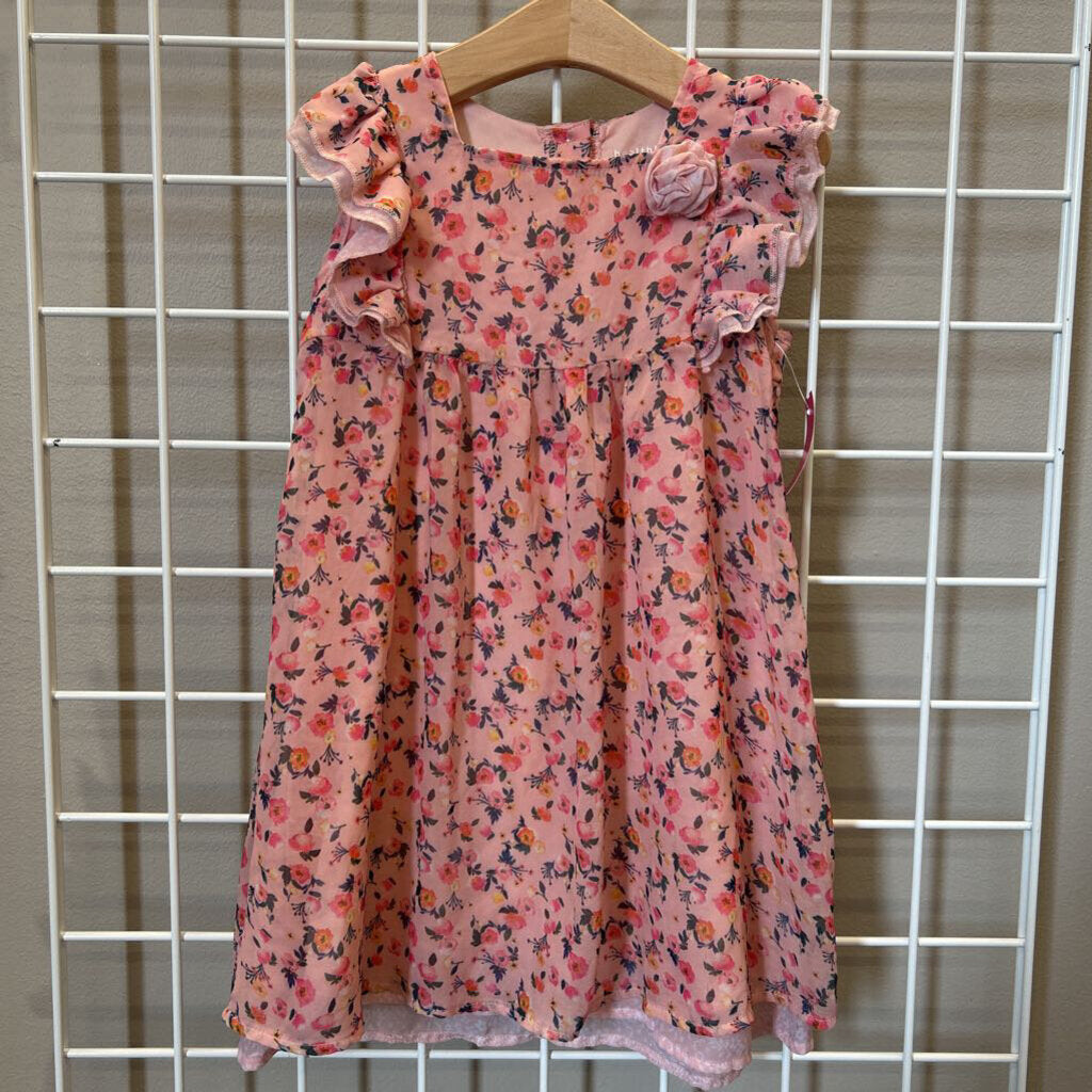 Healthtex Floral SS Dress -5T