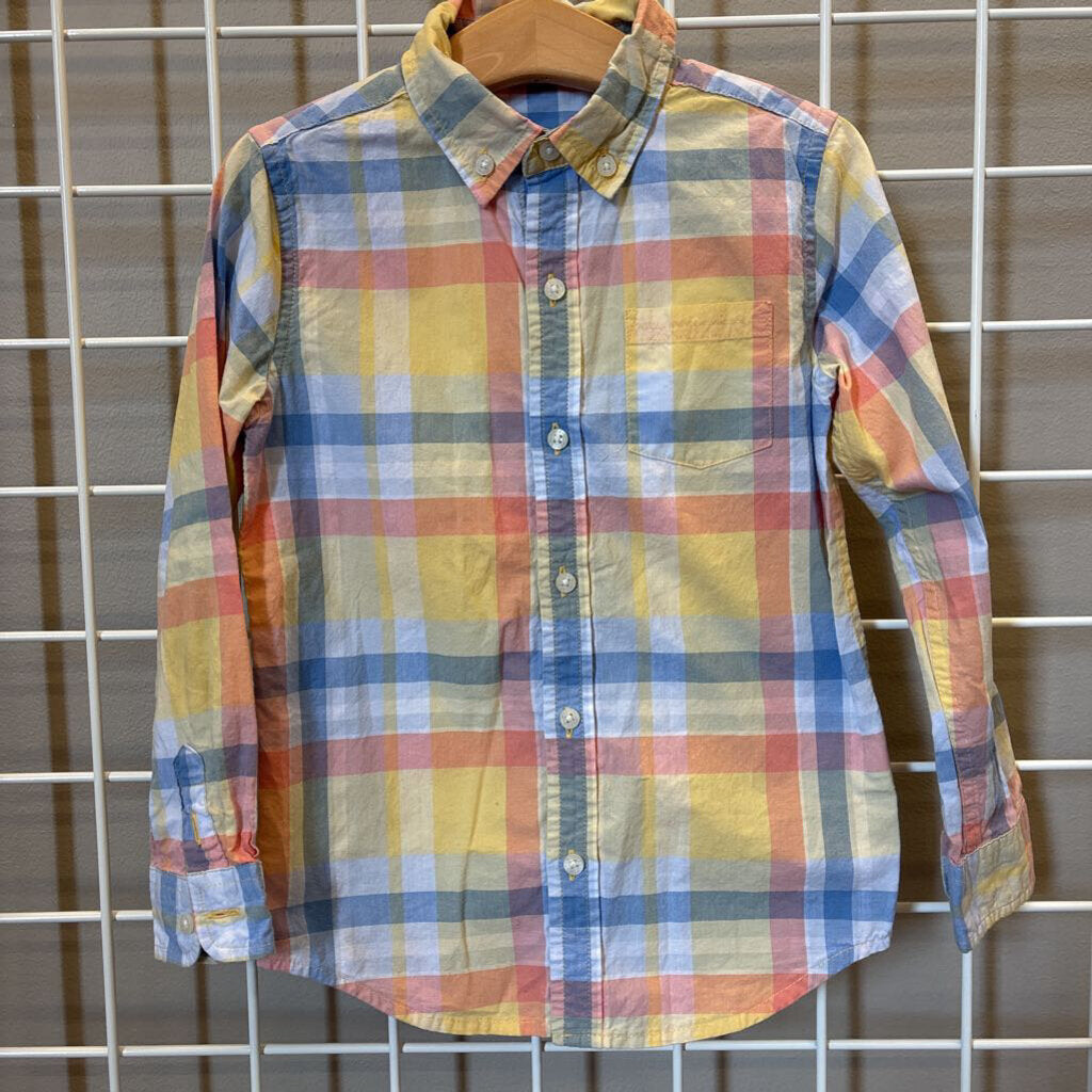 Janie & Jack Plaid LS Button Up - 5