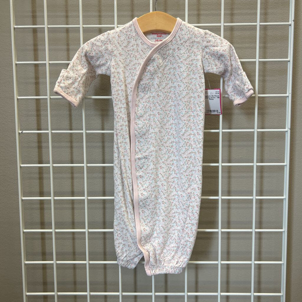 Magnetic Me Floral Sleeping Gown - NB