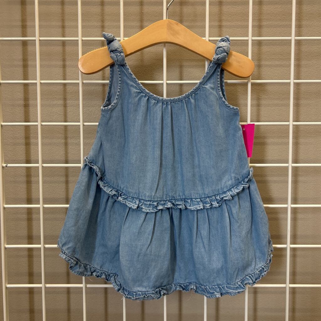 Zara Chambray Tank Dress - 12/18m