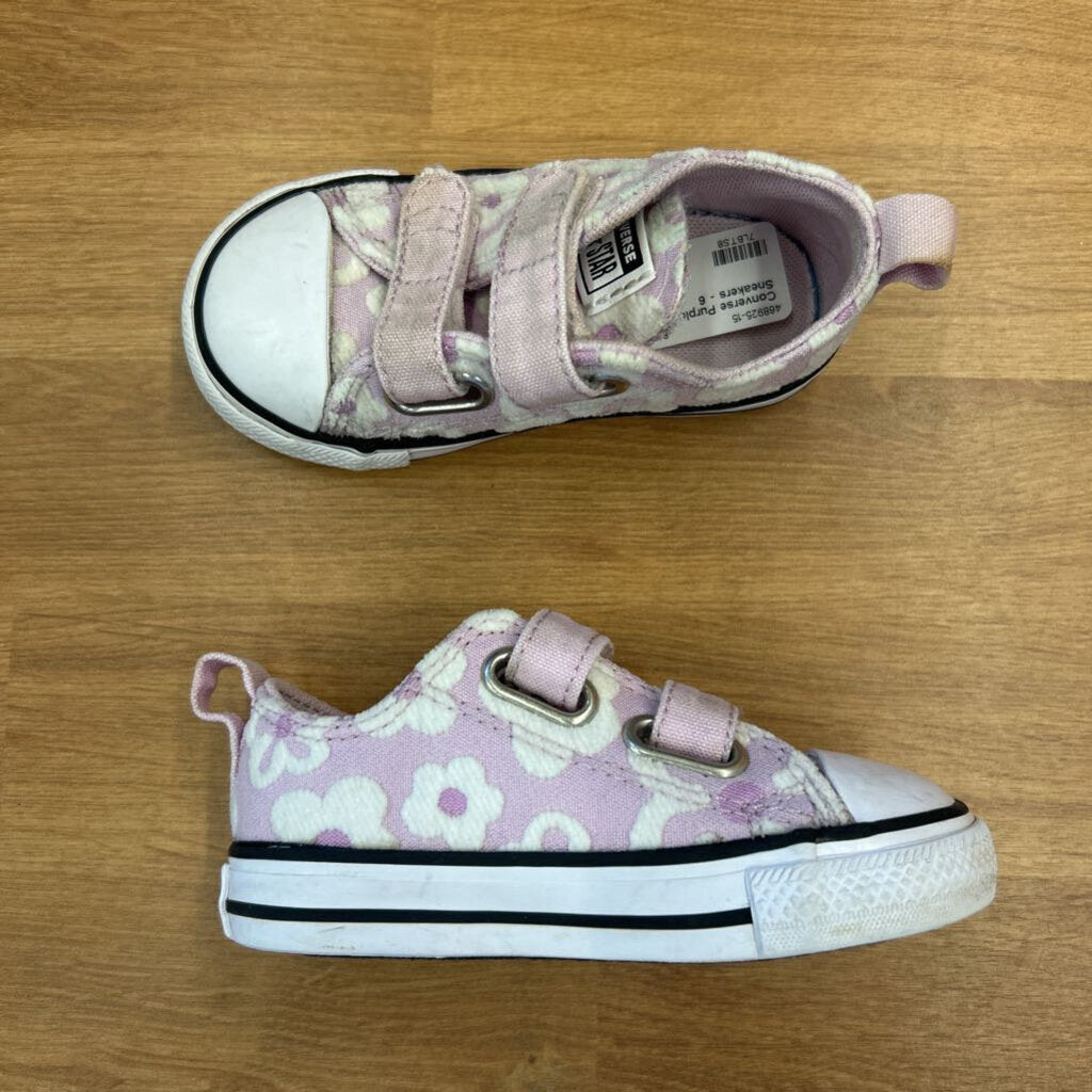Converse Purple Daisy Sneakers - 6
