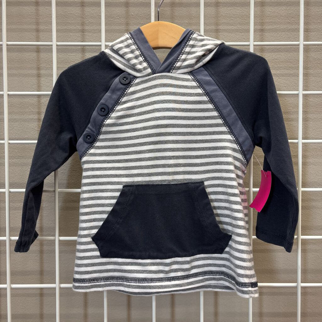 Tommy Bahama Stripe LS Hoodie Tee - 24m