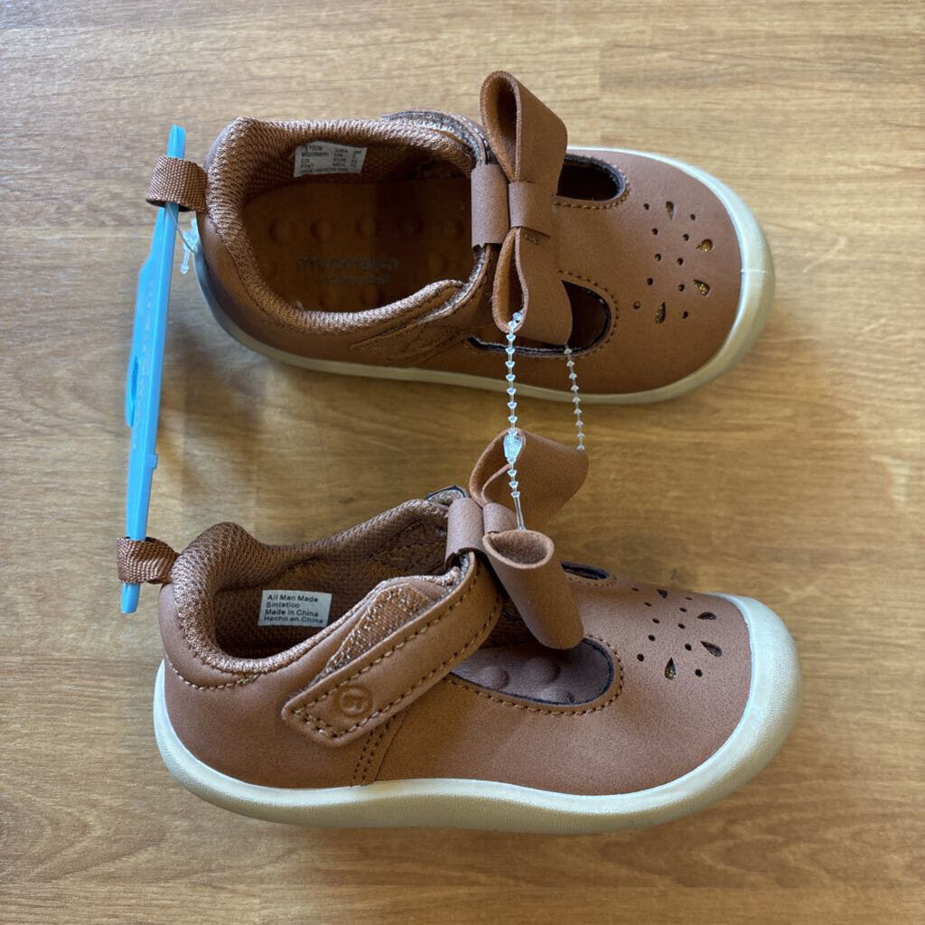 NEW Stride Rite Brown Mary Jane Early Walkers - 6