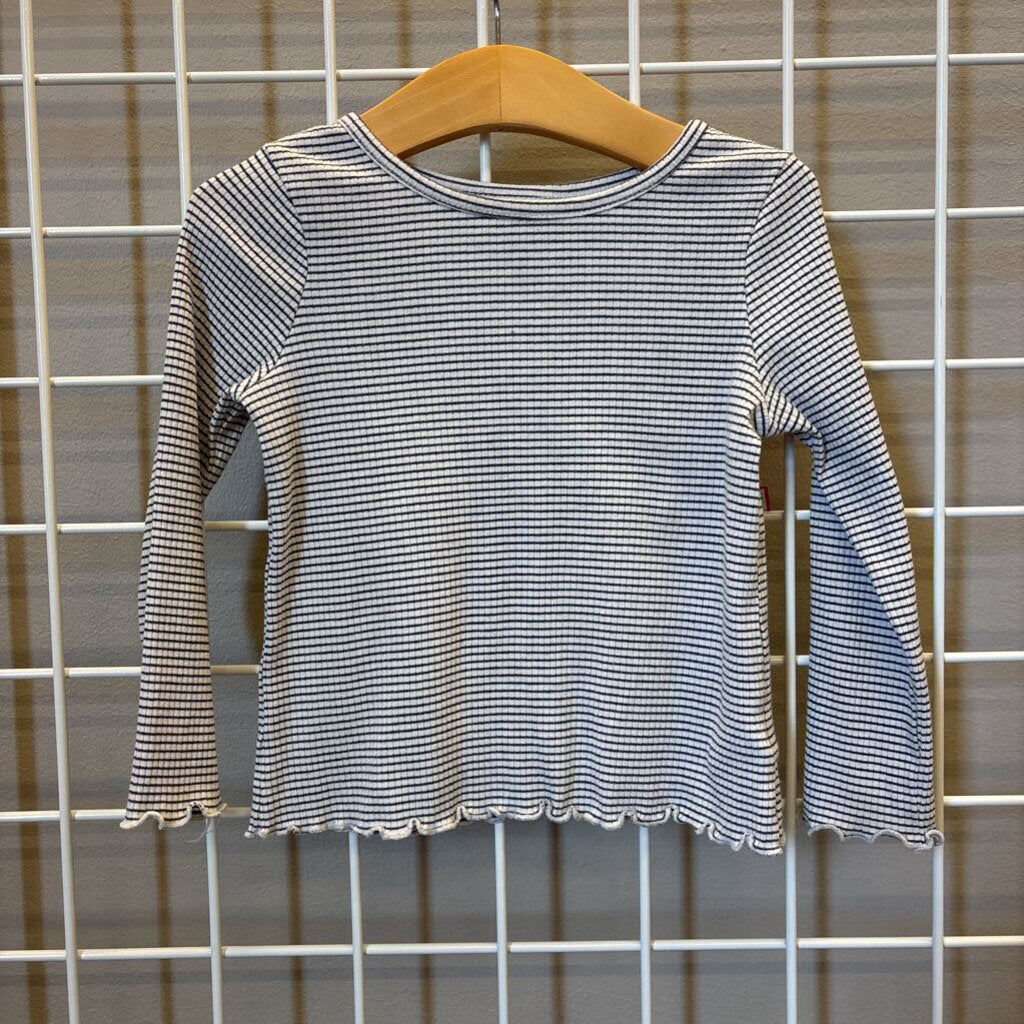 Cat & Jack Stripe LS Tee - 3T
