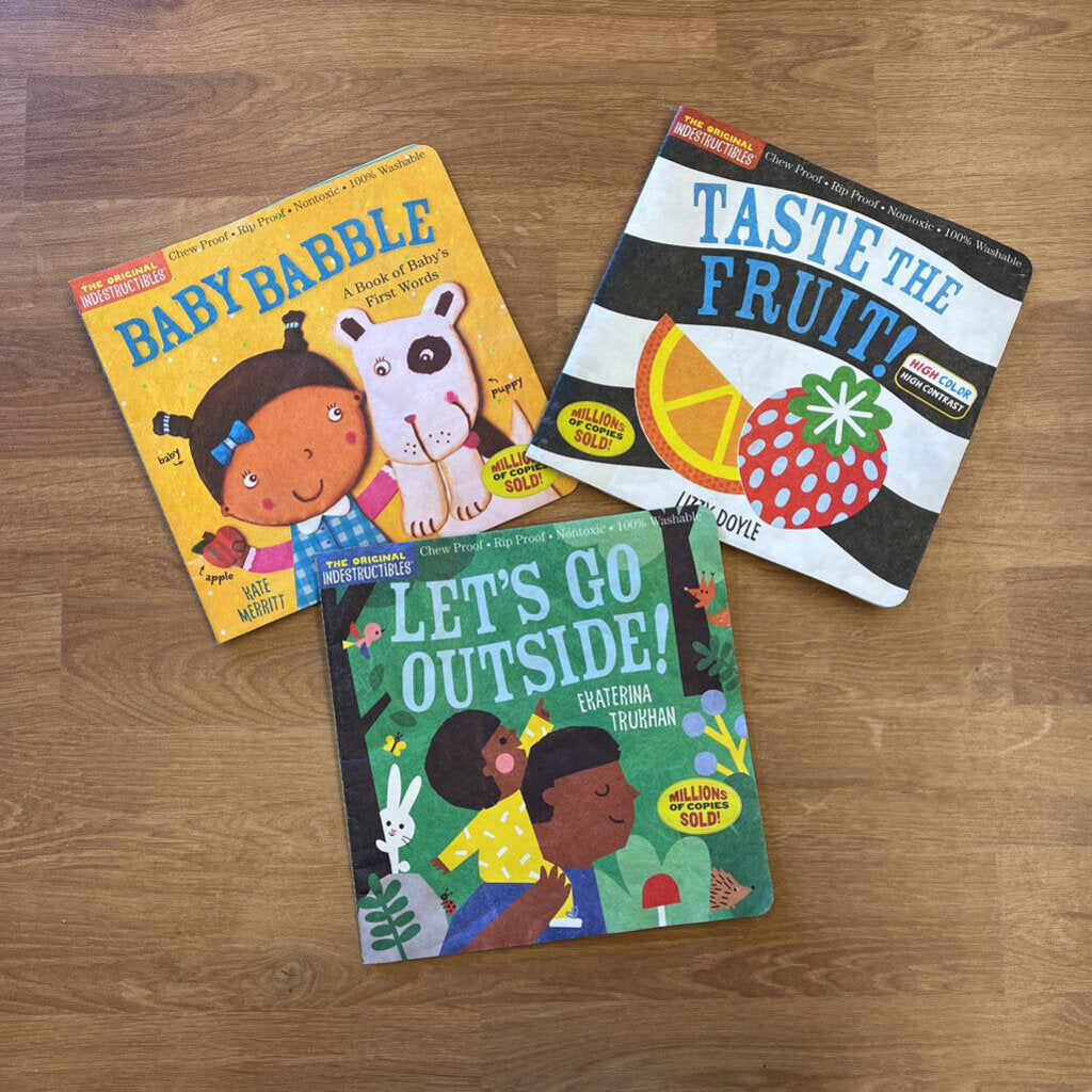 Set of 3 Indestructible Books