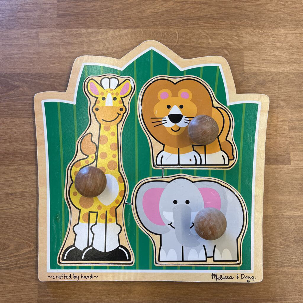 Melissa & Doug Jumbo Knob Puzzle (wear)