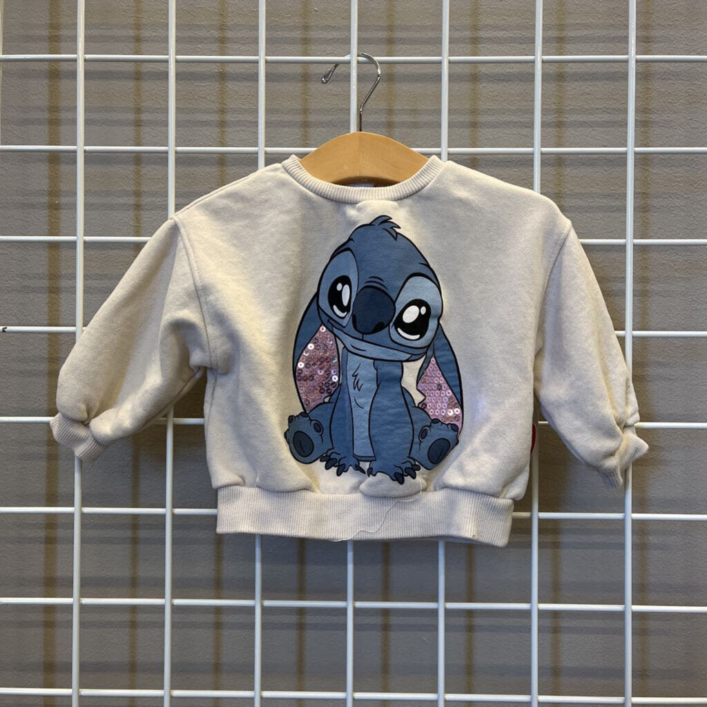 Zara Stitch Sequin Crewneck - 9/12m