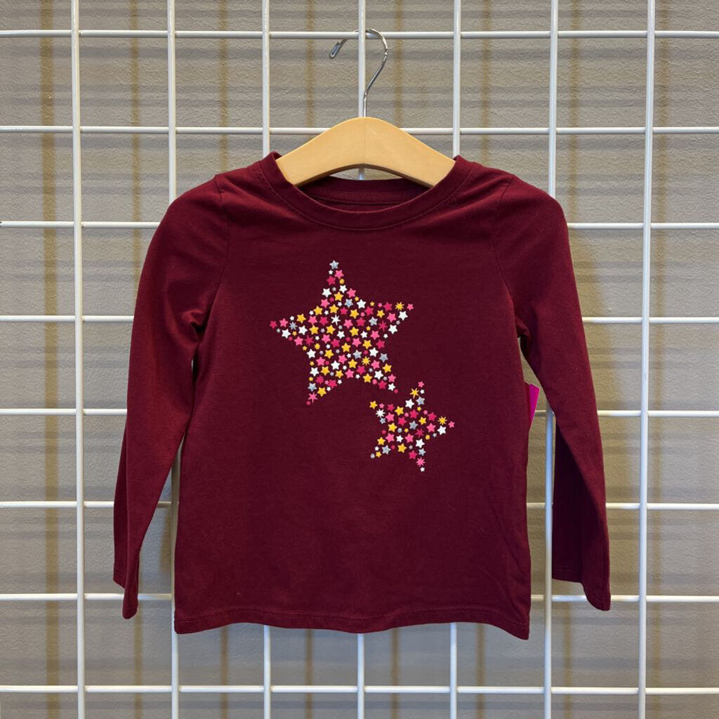 Cat & Jack Star LS Tee - 3T