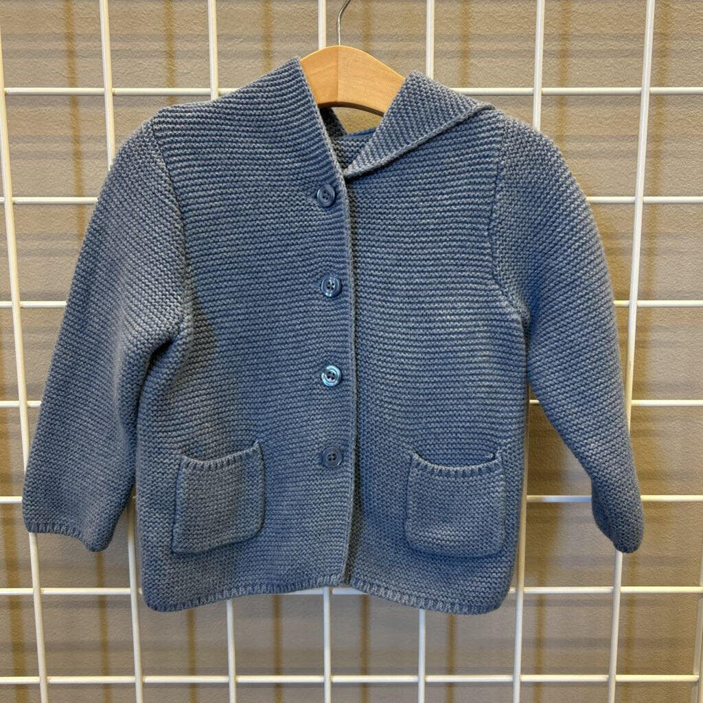 Baby Gap Knit Cardigan Hoodie - 18/24m
