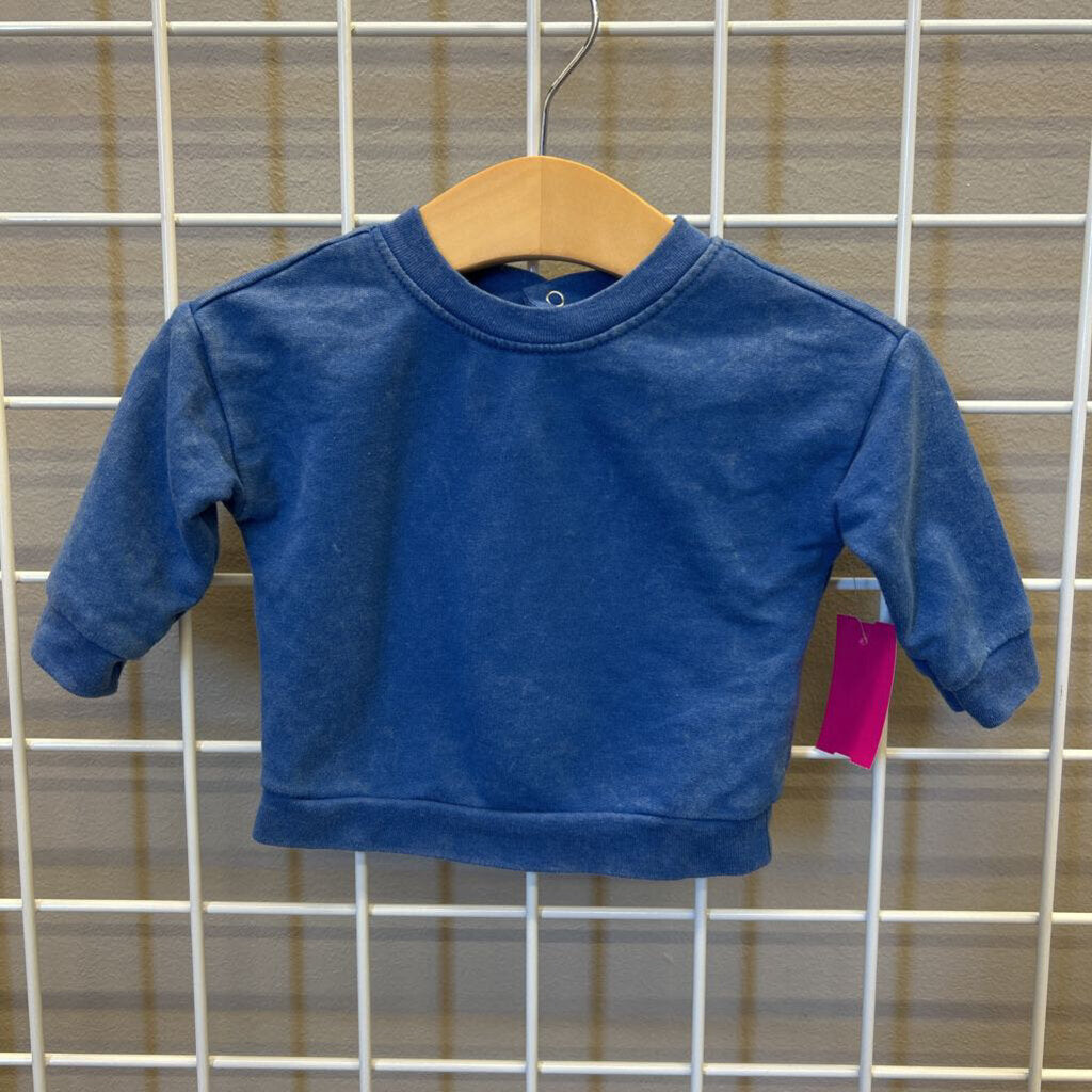 Cat & Jack Acid Wash LS Top - 0/3m