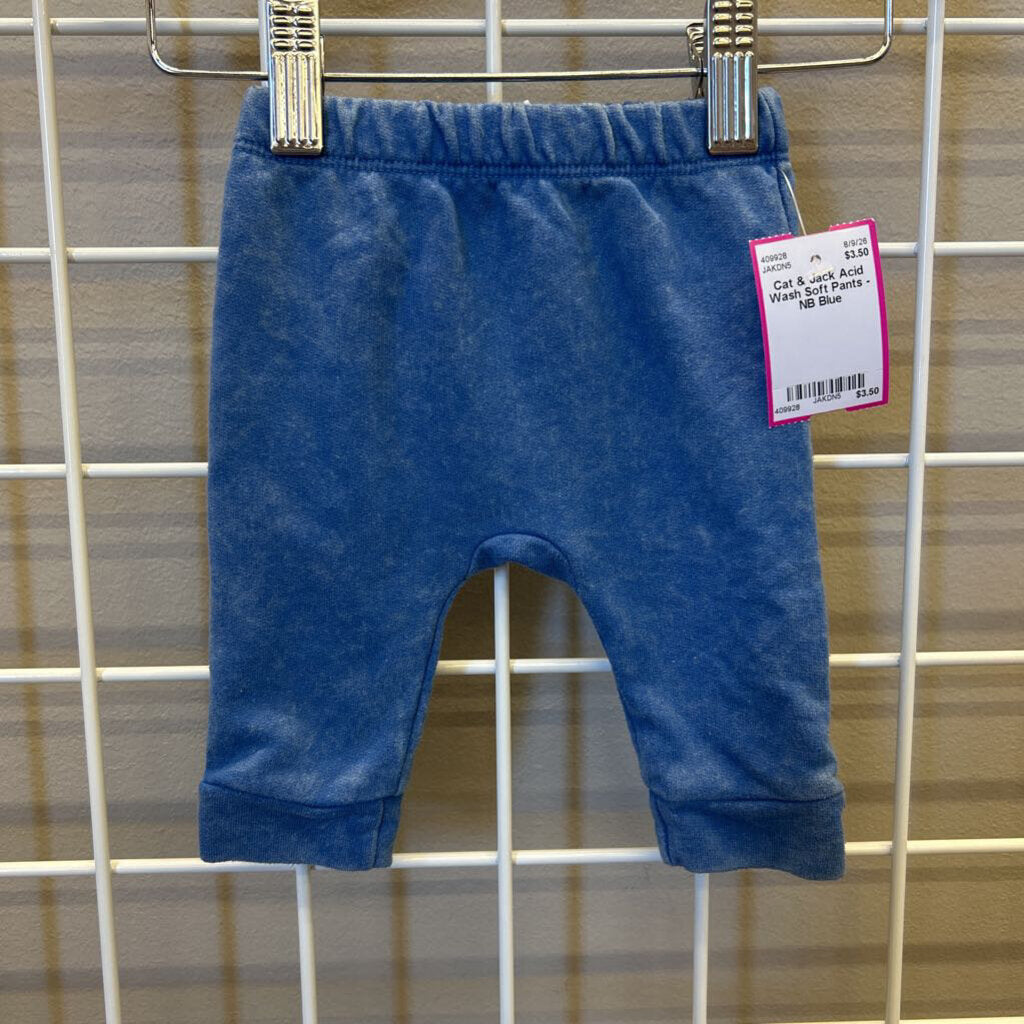 Cat & Jack Acid Wash Soft Pants - NB