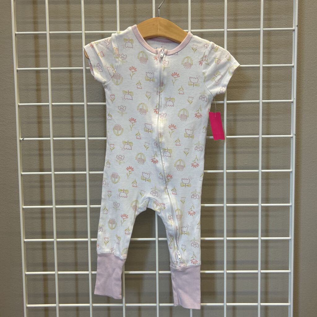 Cloud Island Flower SS Sleeper - 6/9m