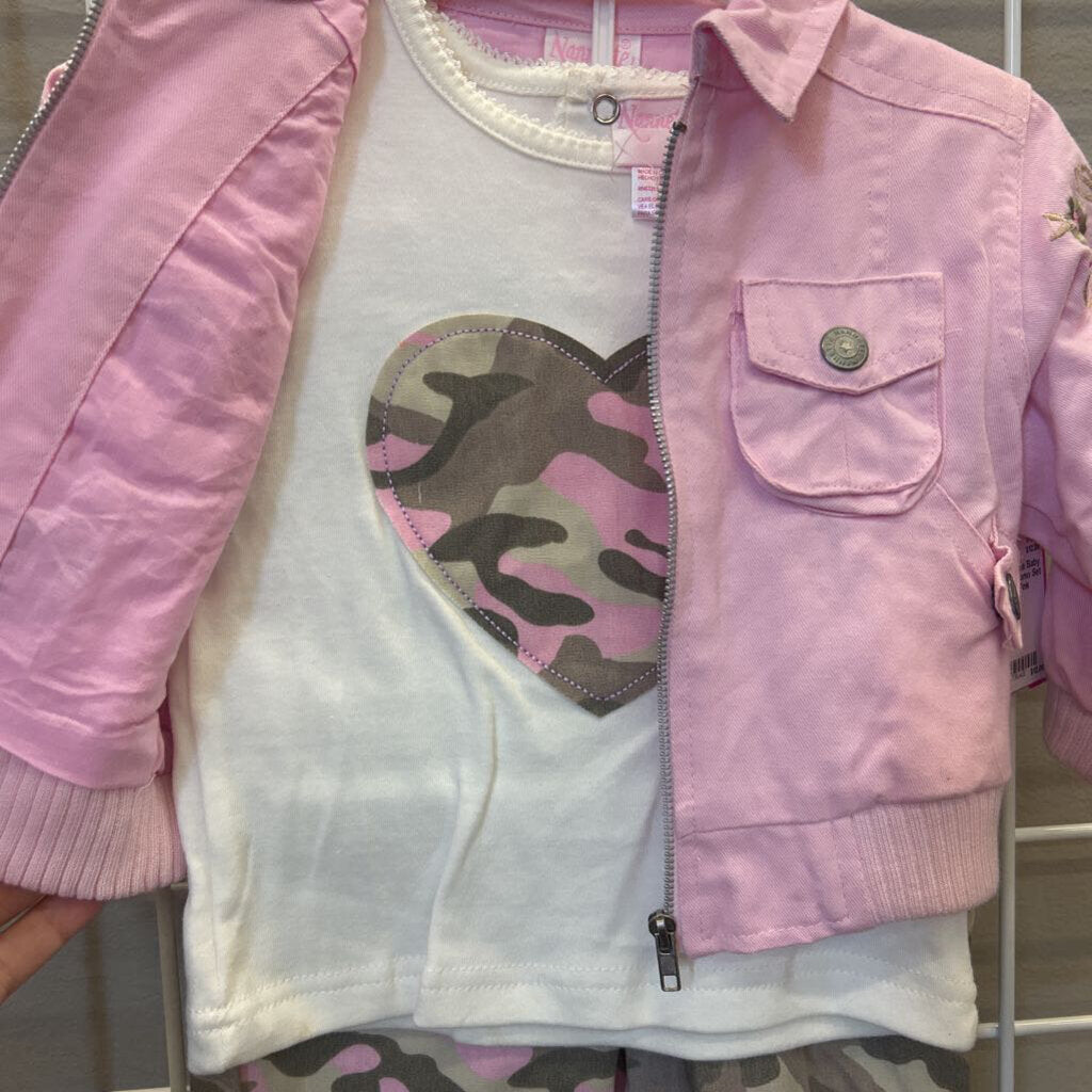 NWT Nanette Baby Three Pc Camo Set - 18m