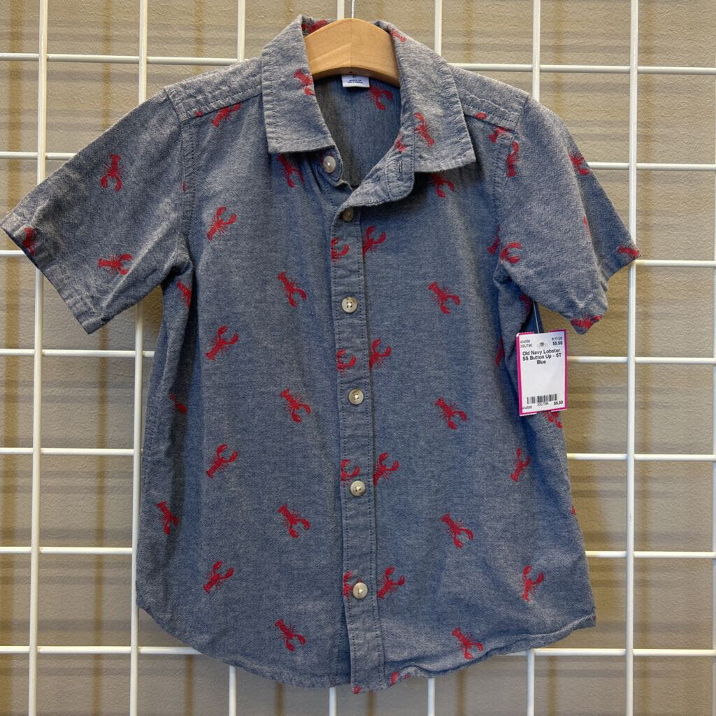 Old Navy Lobster SS Button Up - 5T