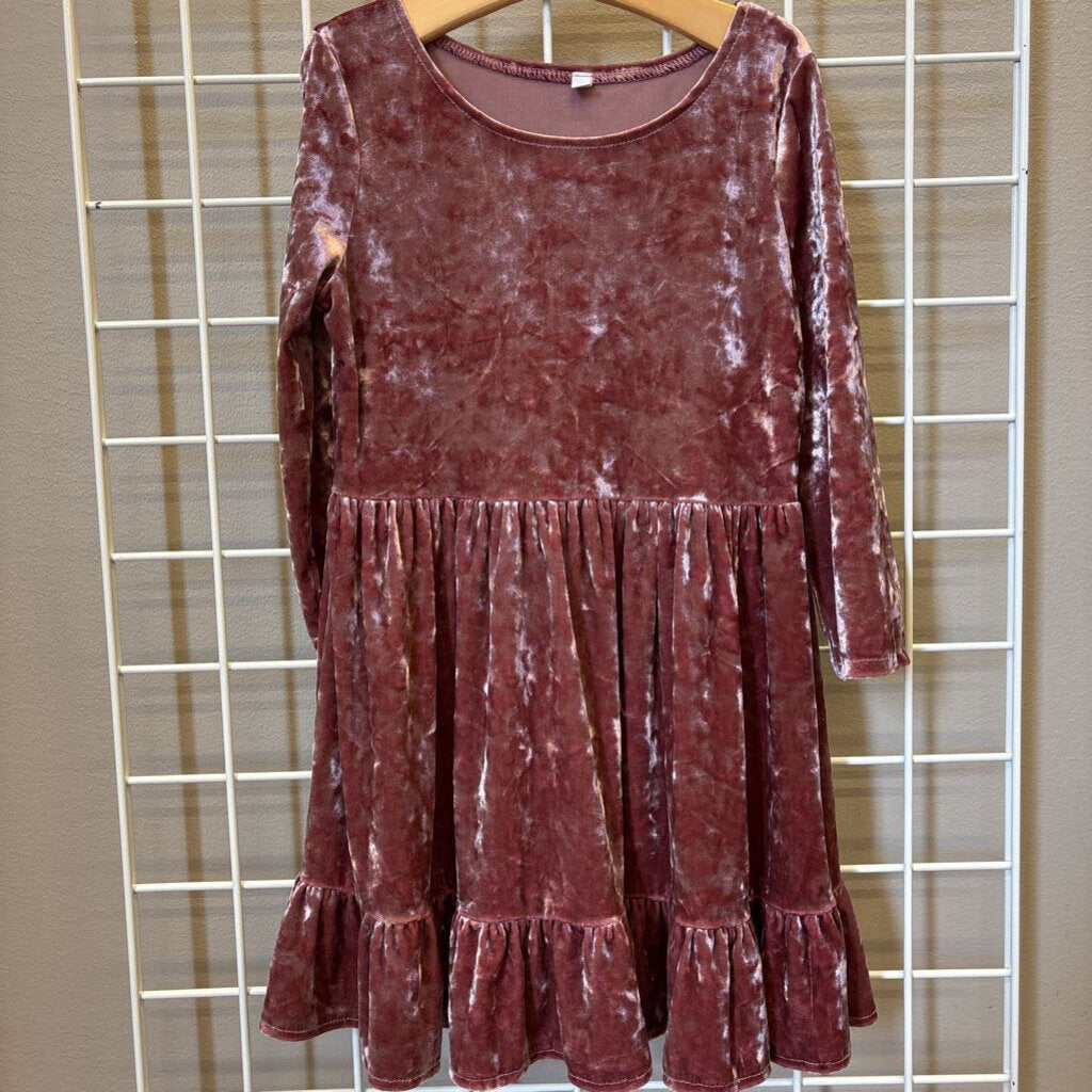 Unbranded Velvet LS Dress - 7/8