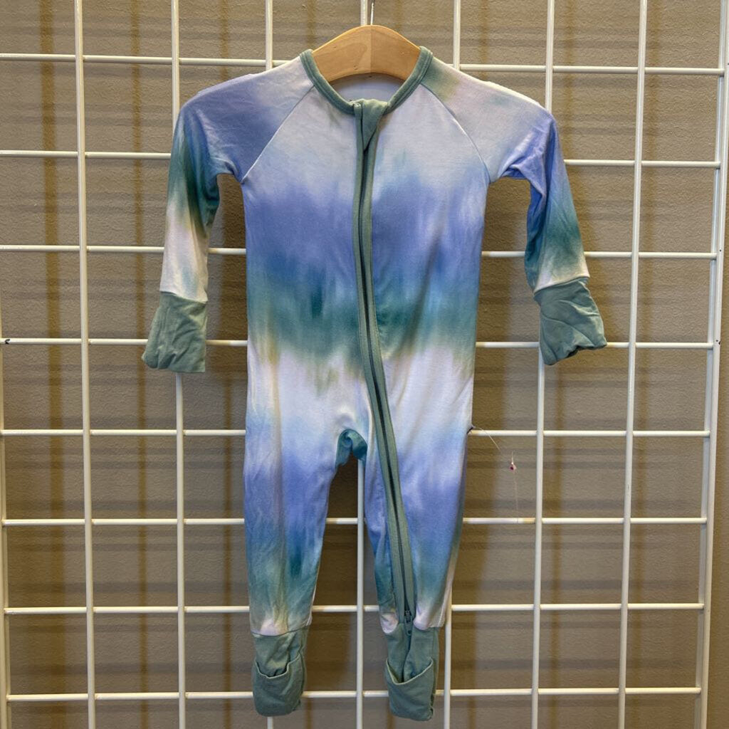 Little Sleepies Bamboo Tie Dye Zip Sleeper - 0/3m