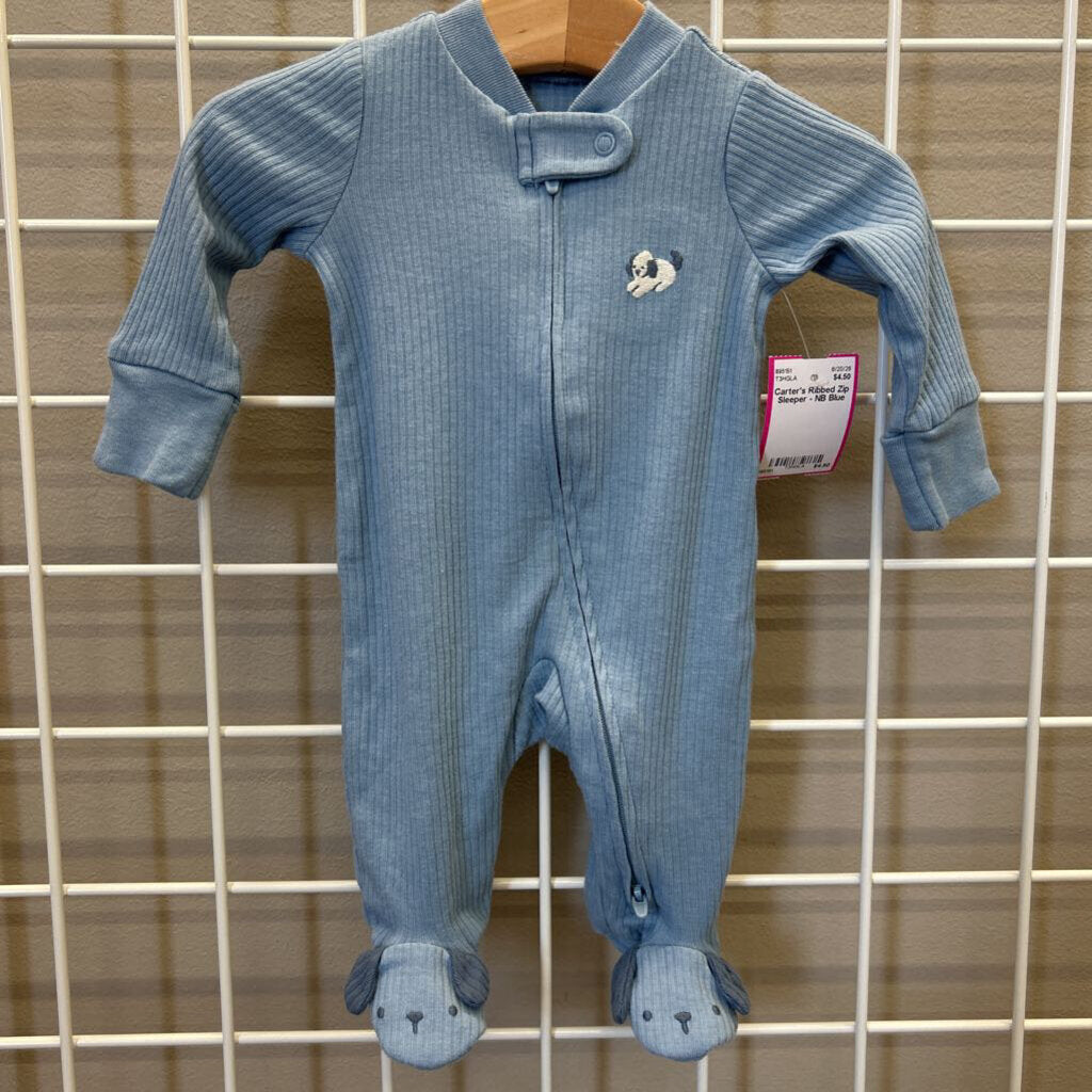 Carter's Ribbed Zip Sleeper - NB