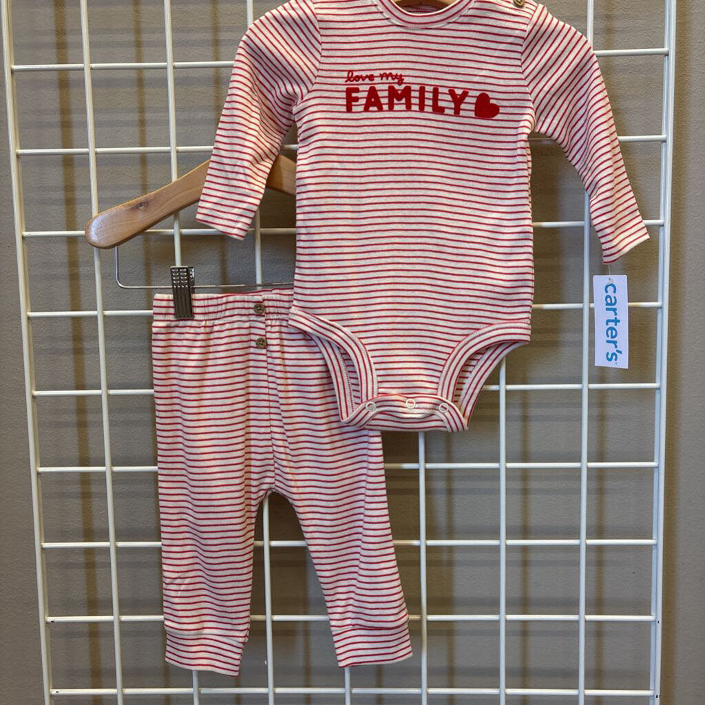 NWT Carter's Stripe Love Two Pc Set - 6m