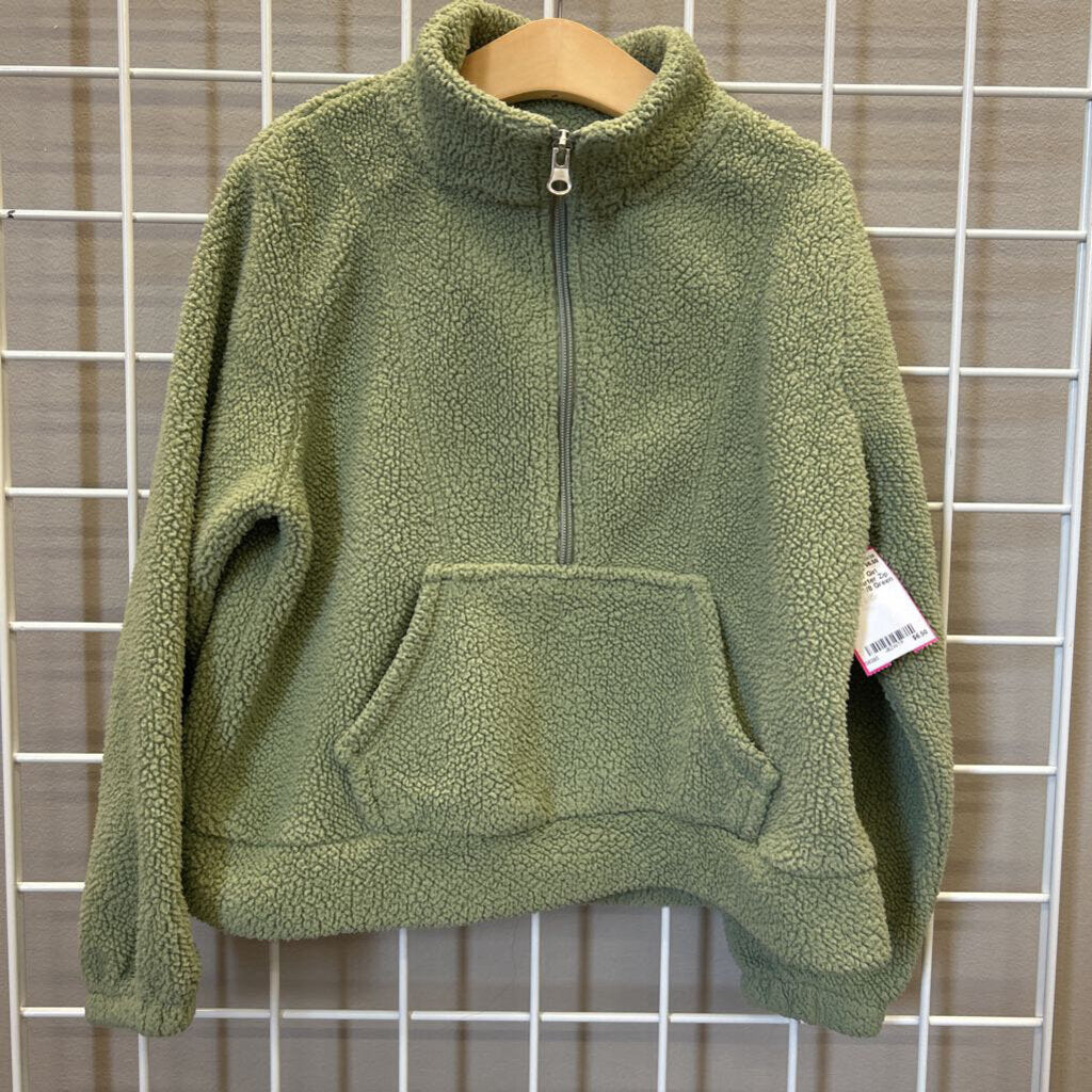 Wallflower Girl Sherpa Quarter Zip Pullover - 7/8