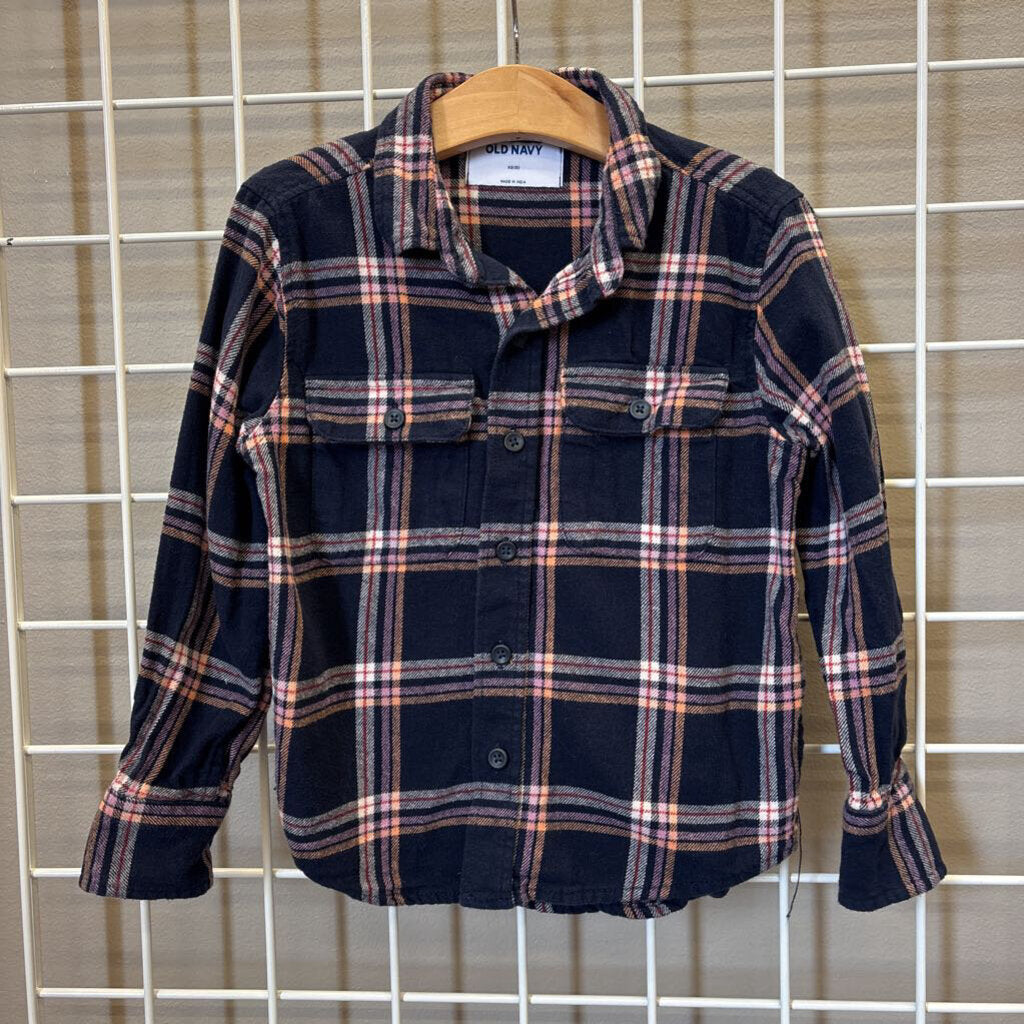 Old Navy Plaid LS Button Up