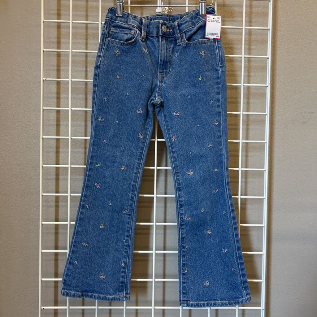 Old Navy Flower Flare Jeans - 8