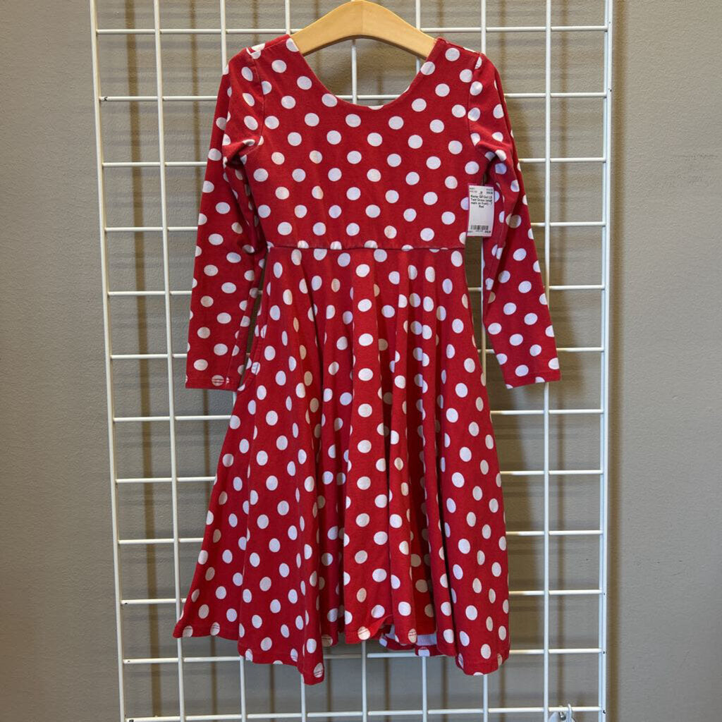 Remie Girl Dot LS Twirl Dress (small mark on front) - 7