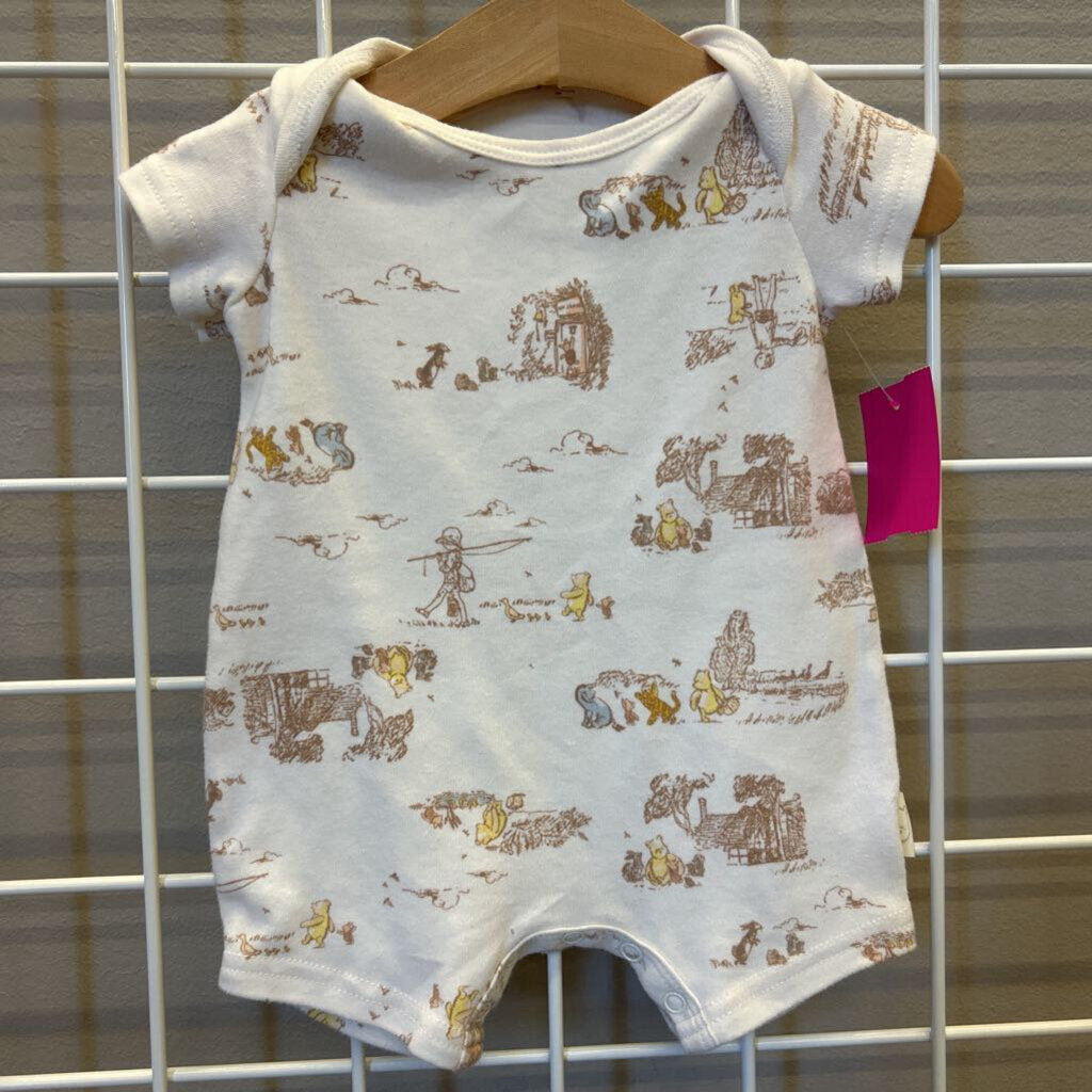 Disney Winnie the Pooh Short Romper - 0/3m