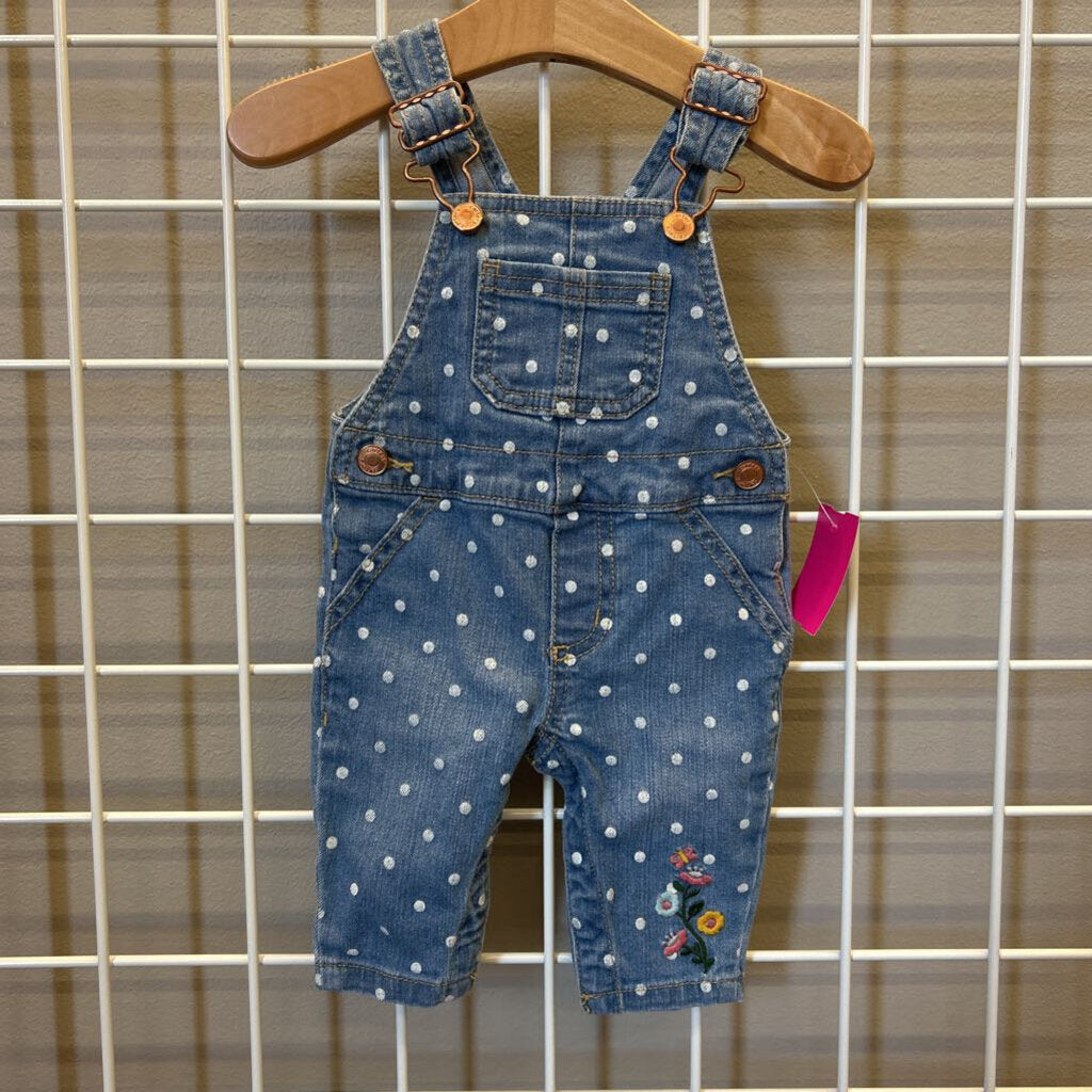Carter's Polka Dot Overalls - 3m