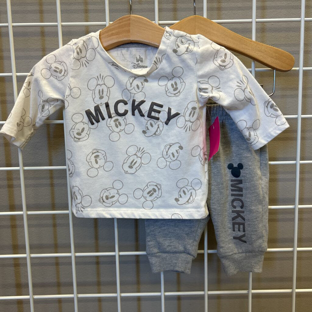 Disney Baby Mickey Two Pc Set - 0/3m