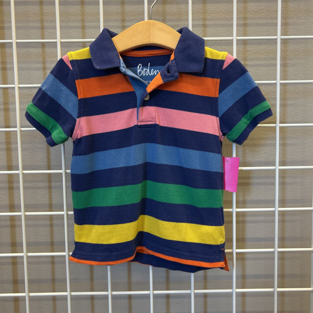 Mini Boden Stripe SS Polo (wash wear) - 2/3