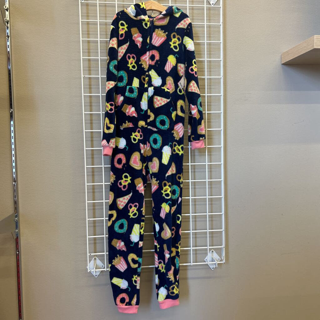 Cat & Jack Snacks Fleece Zip One Pc - 10/12