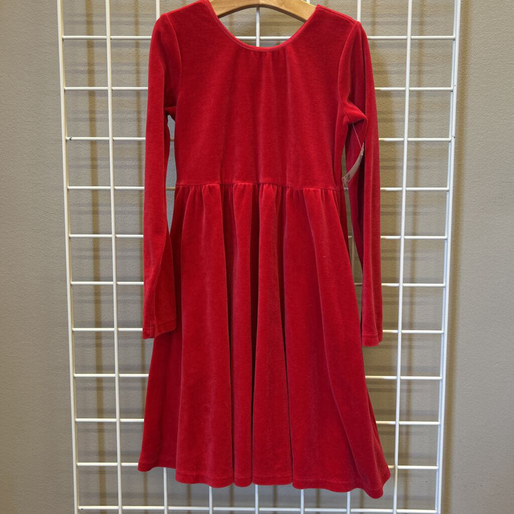 Hanna Andersson Velvet LS Dress - 8
