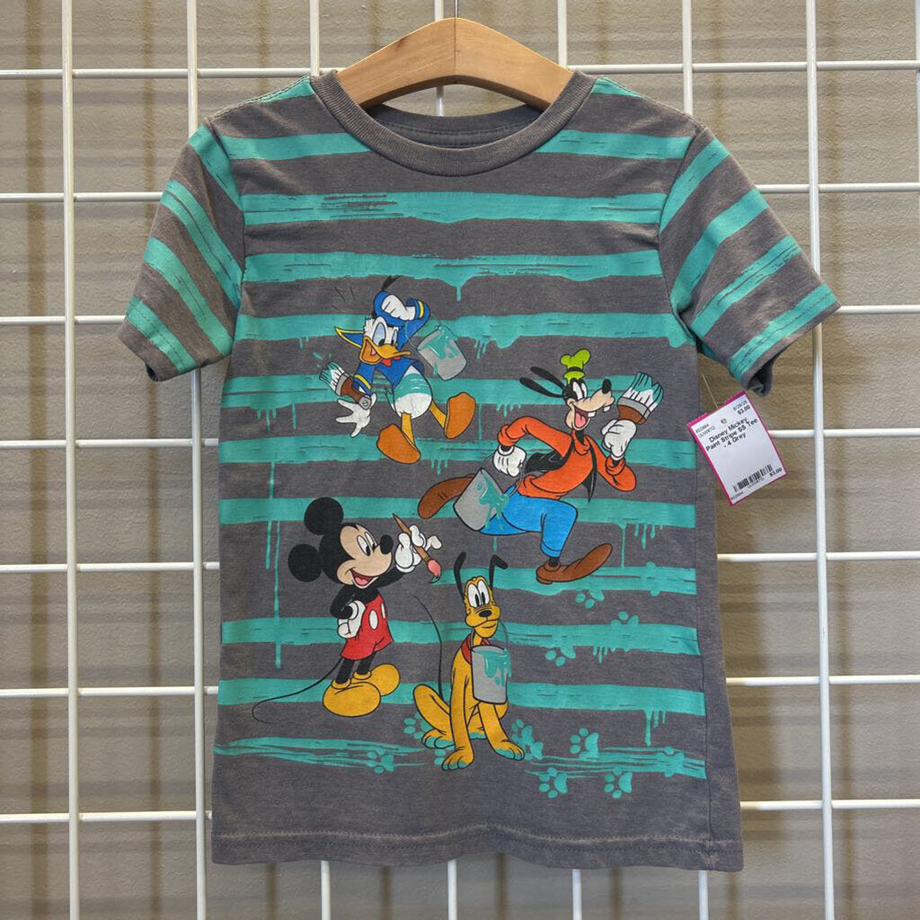Disney Mickey Paint Stripe SS Tee - 4