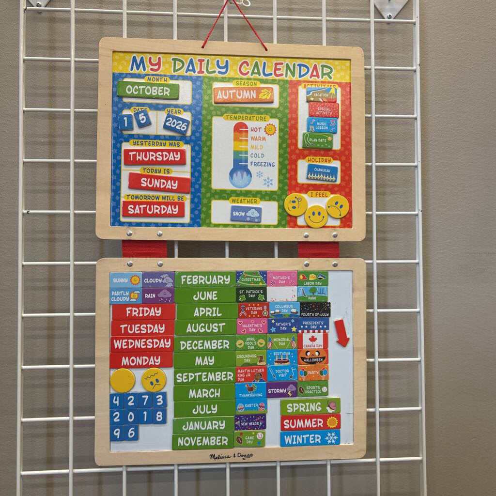 Melissa & Doug My Magnetic Daily Calendar