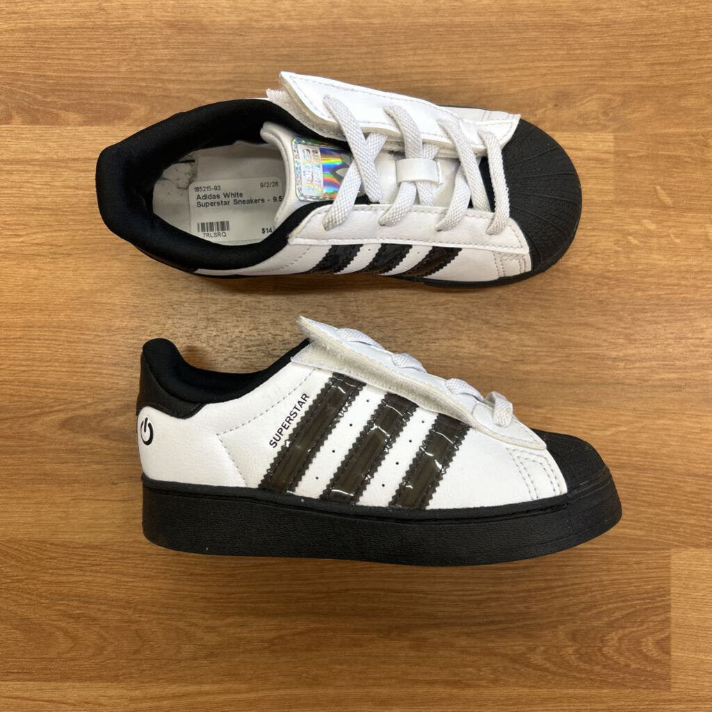 Adidas White Superstar Sneakers - 9.5