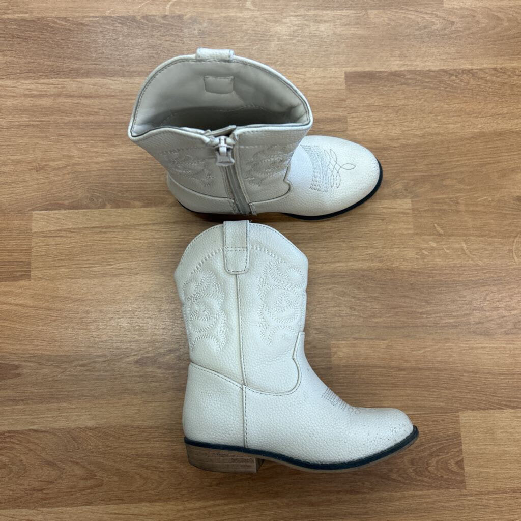 Cat & Jack White Cowgirl Boots - 9