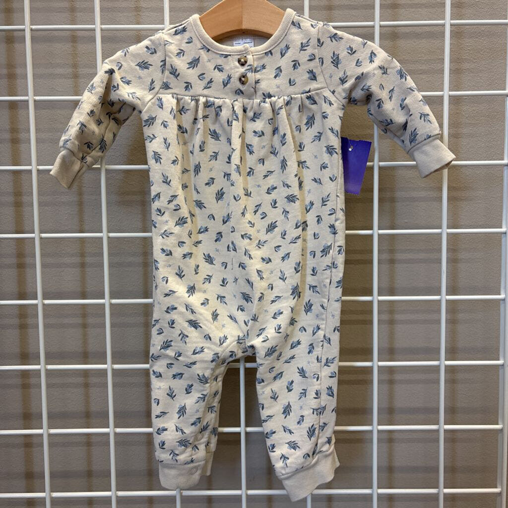 Carter's Leaf LS Romper - 6m