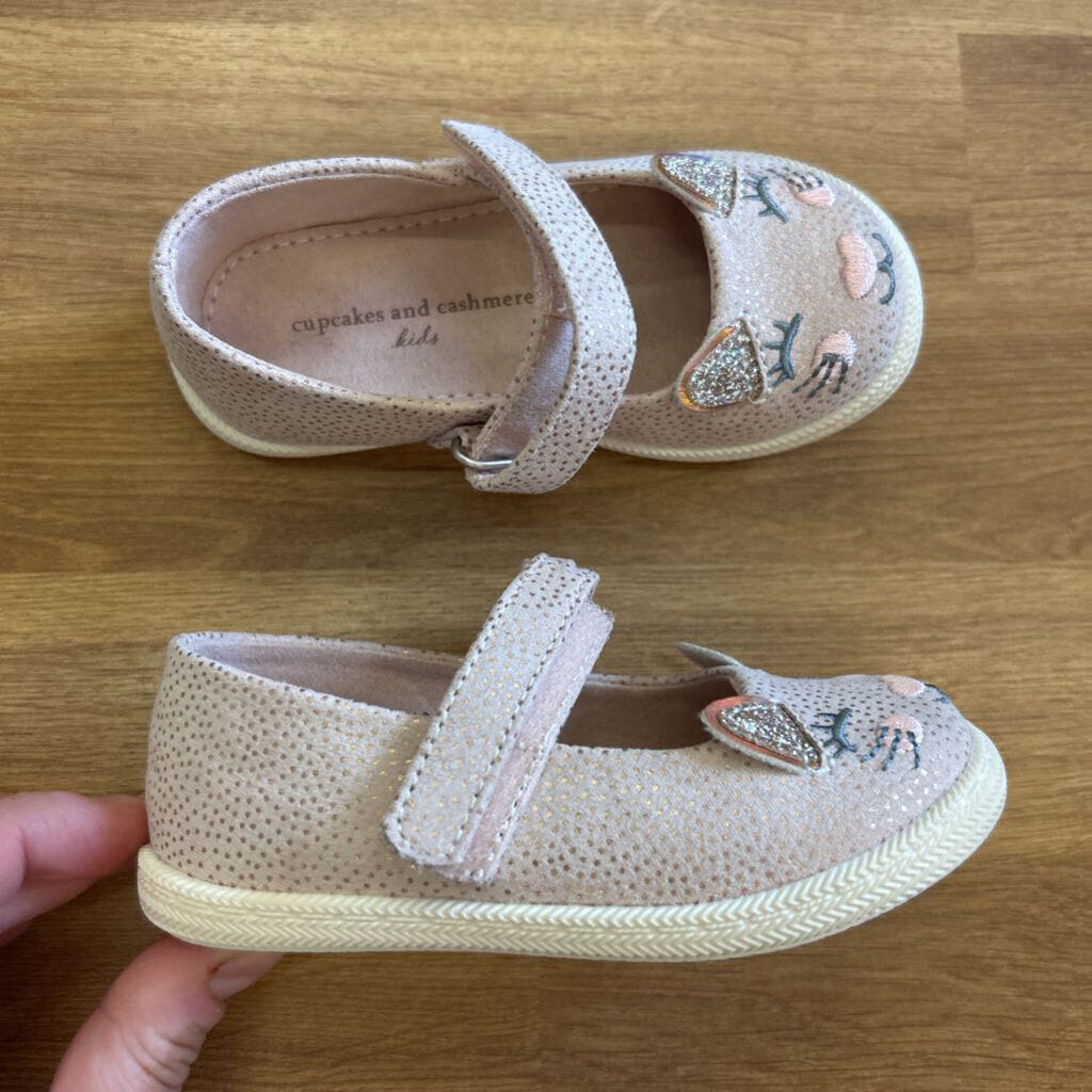 Cupcakes and Cashmere Pink Cat Mary Janes - 5