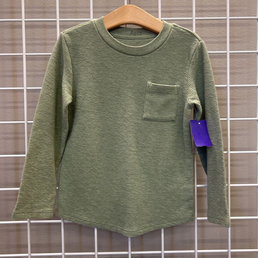 Cat & Jack Pocket LS Tee - 5T