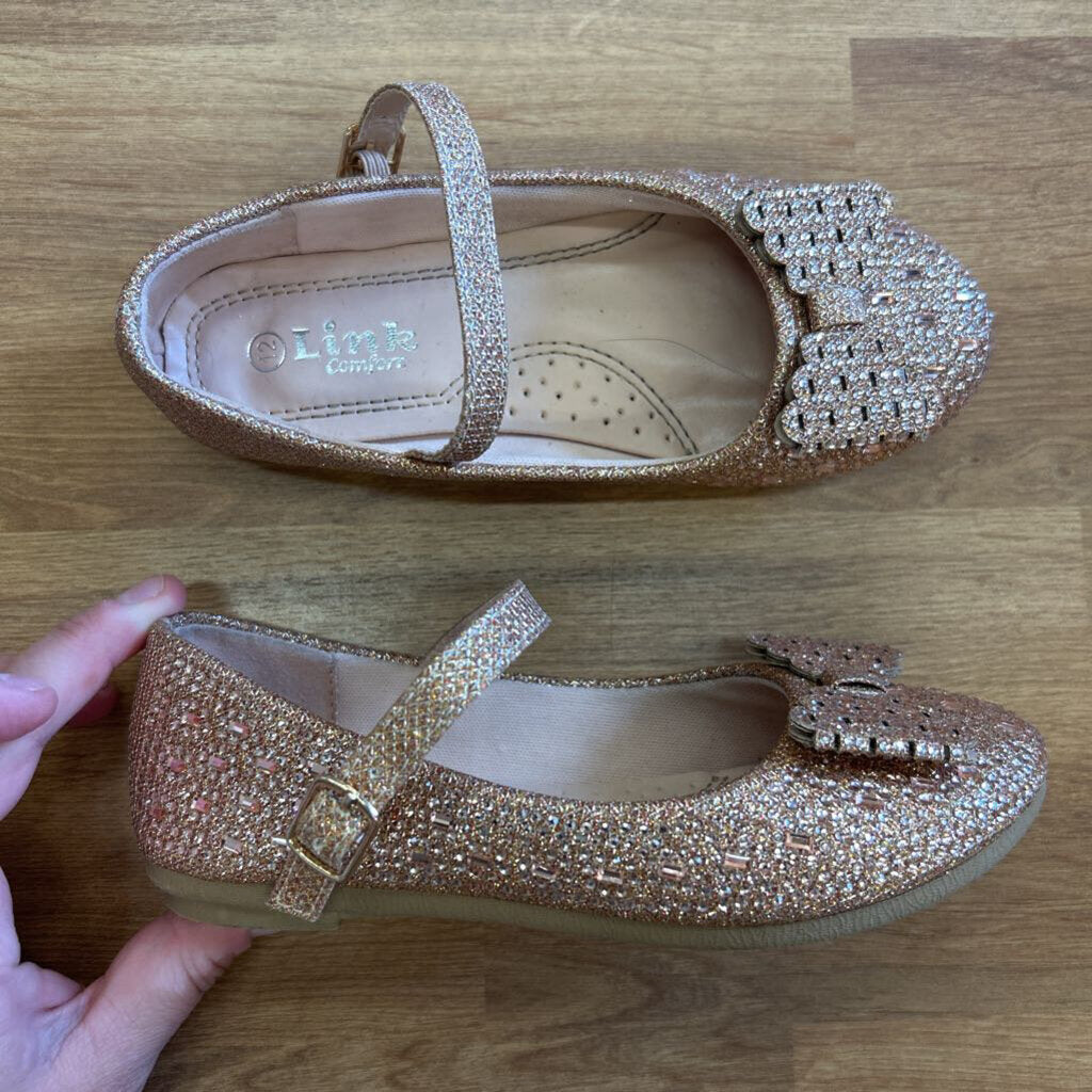Link Rose Gold Bow Flats - 12