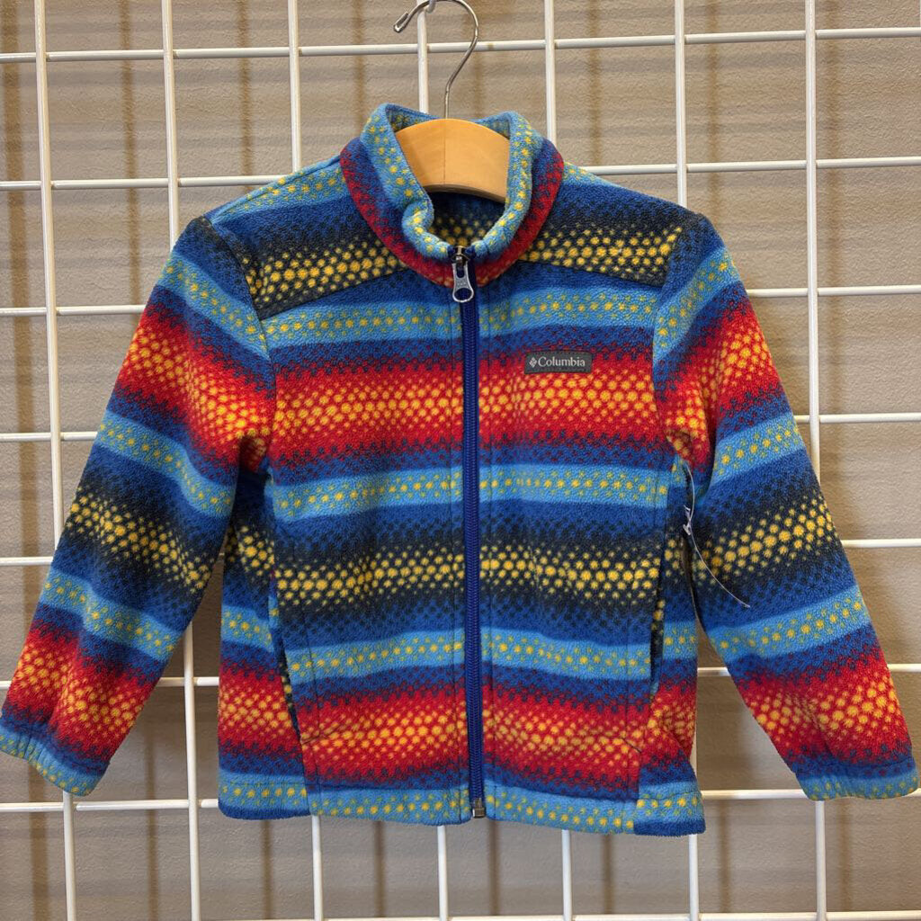 Columbia Stripe Fleece Jacket - 3T