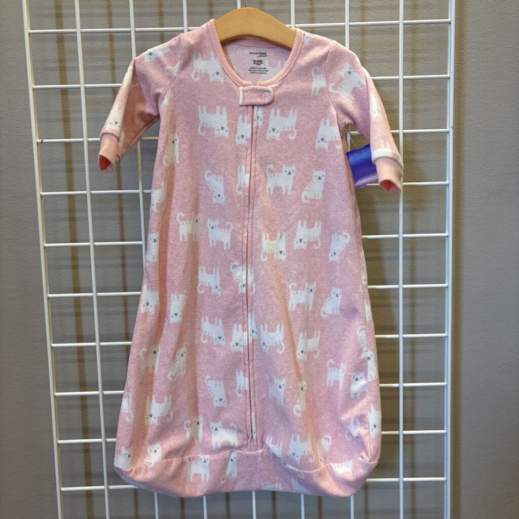 Carter's Cat Fleece LS Sleep Sack - 6/9m