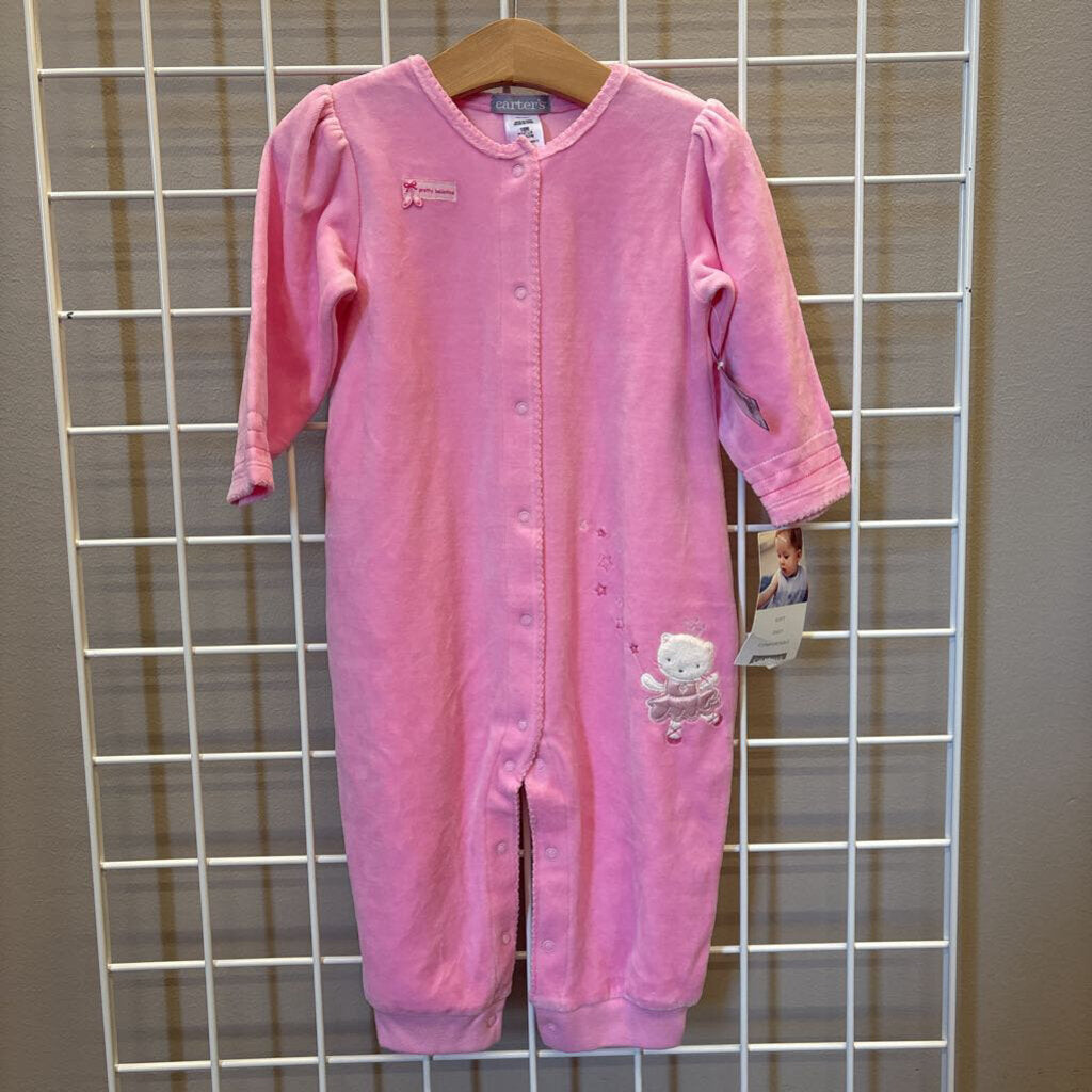 NWT Carter's Velour Ballerina Snap Romper - 18m