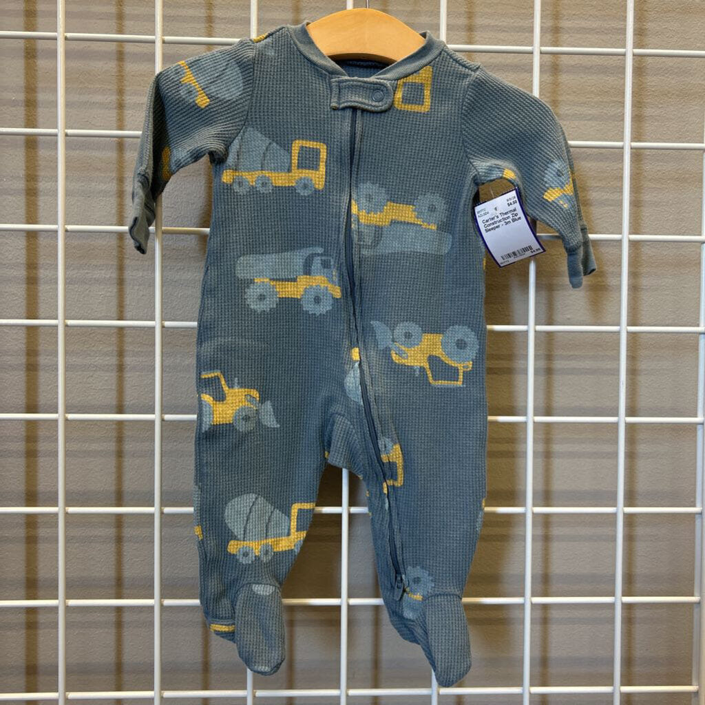 Carter's Thermal Construction Zip Sleeper - 3m