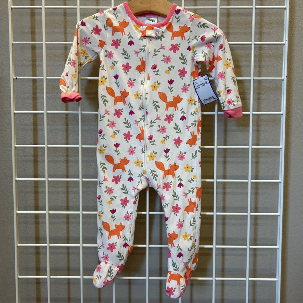 Onesies Fox Zip Sleeper - 6/9m