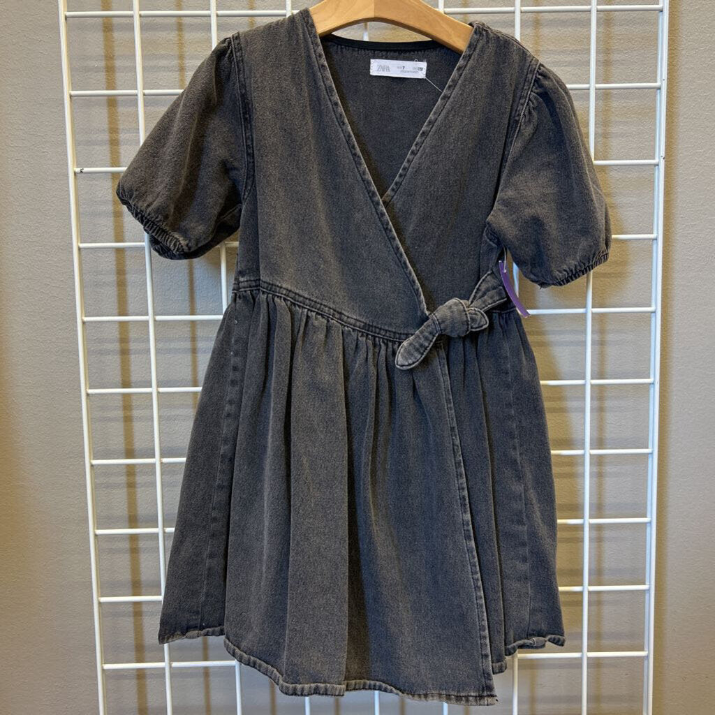 Zara Denim Wrap SS Dress - 7