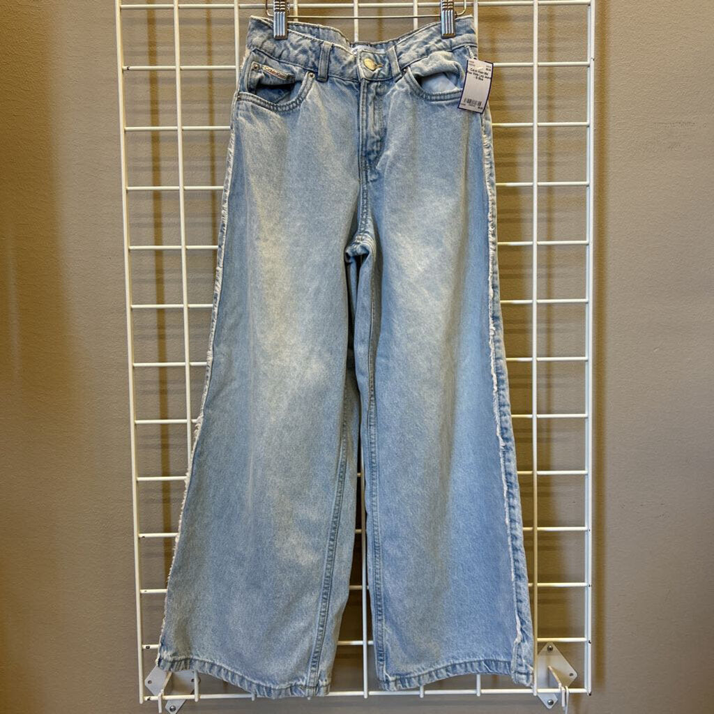 Calvin Klein Mid Rise Wide Leg Jeans - 10