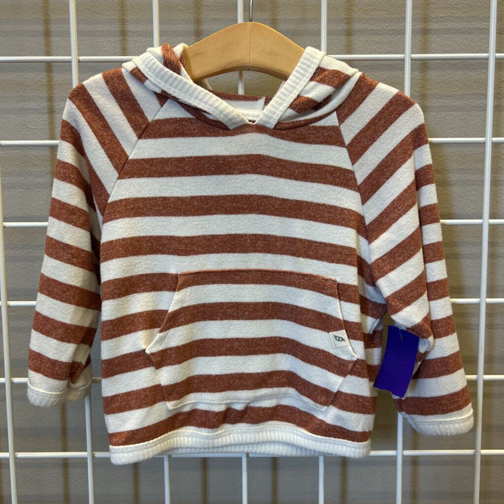 Easy Peasy Stripe Soft Hoodie - 18m