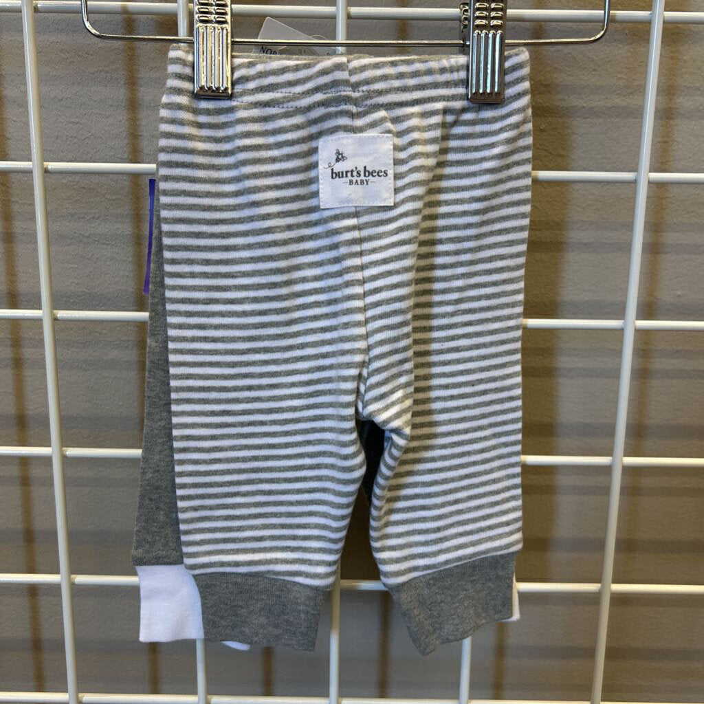 NWT Burt's Bees Set of 2 Soft Pants - NB
